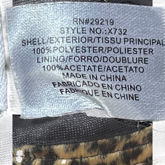 Vintage Betmar New York Leopard Bucket Hat Faux Fur - Picture 6 of 8